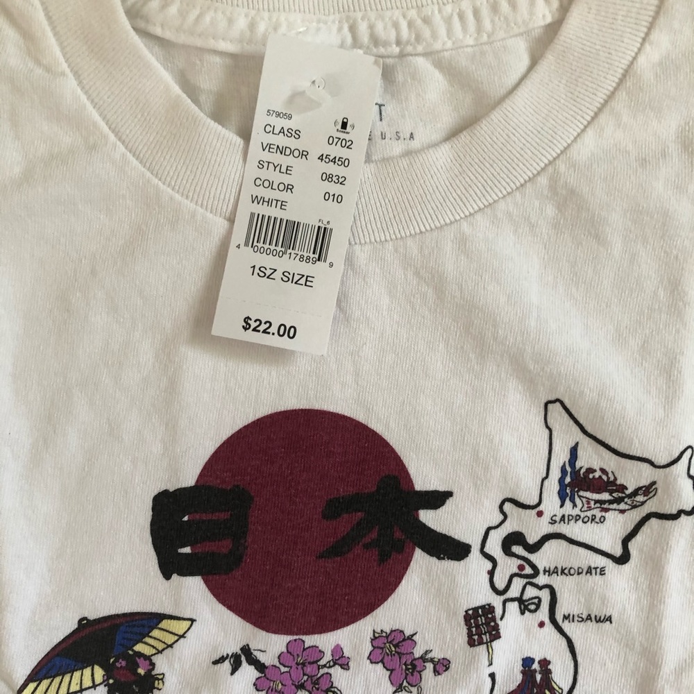 {brandy melville} jamie japan map shirt - Picture 3 of 4
